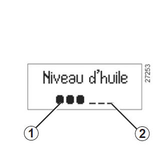 Niveau huile moteur : généralités