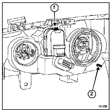 Projecteurs halogènes : Réglage