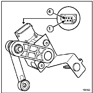 Capteur de hauteur avant : Branchement