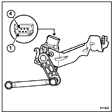 Capteur de hauteur arrière : Branchement