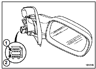 Rétroviseur électrique : Branchement