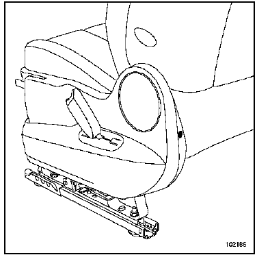 Prétensionneur ventral avant