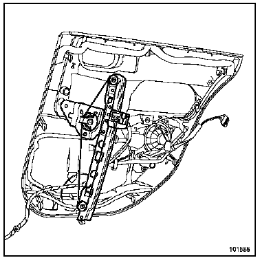 Moteur de lève-vitre arrière