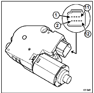 Moteur de toit ouvrant électrique : Branchement