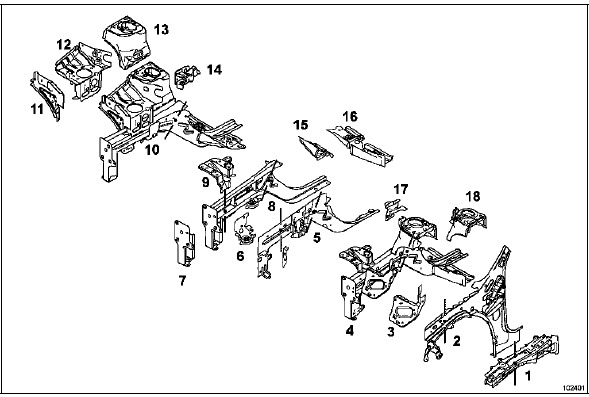 Désignation des pièces