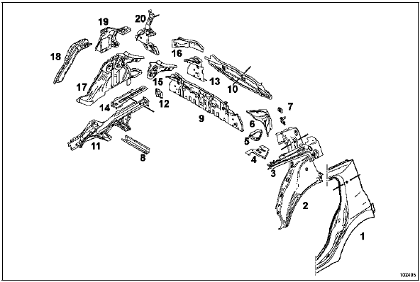 Désignation des pièces