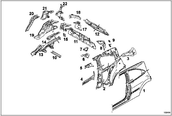 Désignation des pièces