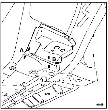 Boîtier arrière de berceau avant