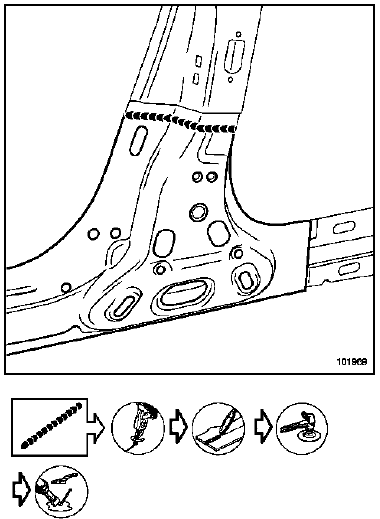 Renfort de bas de caisse