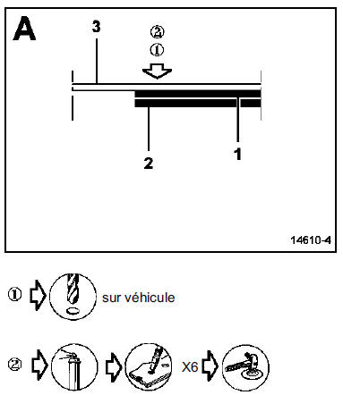 Renfort arrière de bas de caisse