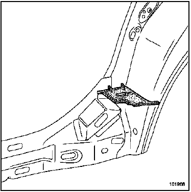 Insert supérieur de panneau d'aile arrière (7).