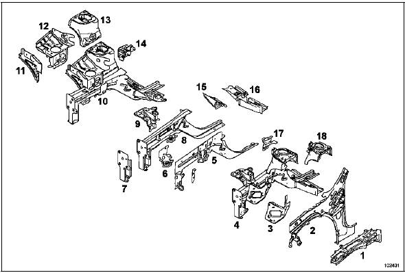 Désignation des pièces