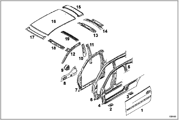 Désignation des pièces