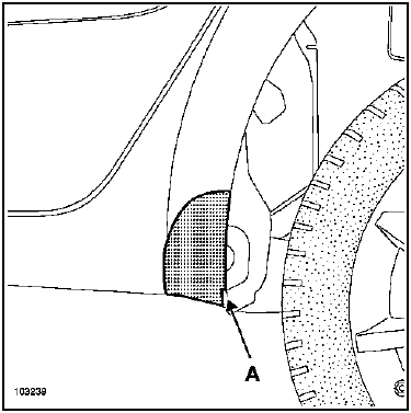 Gouttière de panneau d'aile arrière