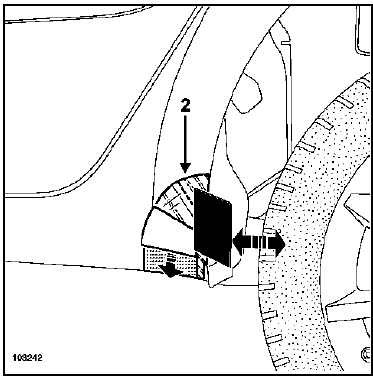 Gouttière de panneau d'aile arrière