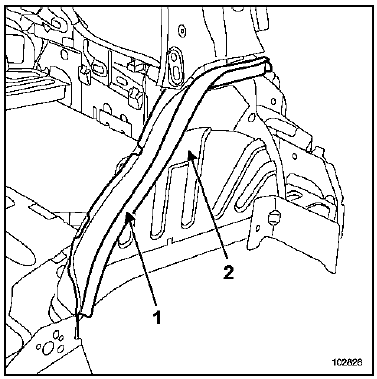 Fermeture de passage de roue arrière