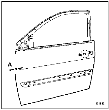 Panneau de porte latérale avant