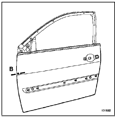 Panneau de porte latérale avant