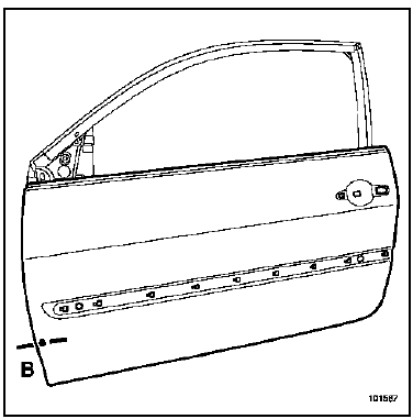 Panneau de porte latérale avant