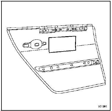 Panneau de porte latérale arrière