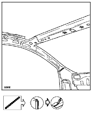 Doublure de montant de baie de pare-brise