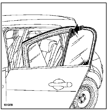 Joint d'encadrement de porte arrière