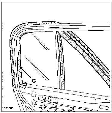 Joint d'encadrement de porte arrière