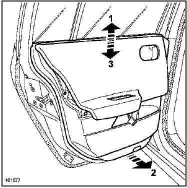 Garniture de porte arrière