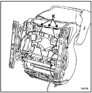 Armature de siège avant