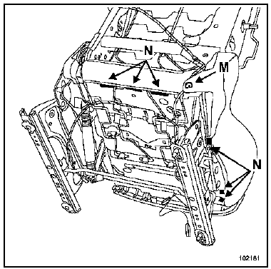 Armature de siège avant