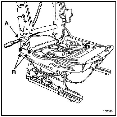 Armature de siège avant