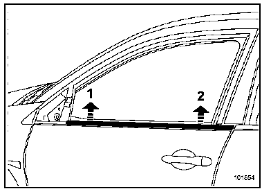 Joint d'encadrement de porte avant