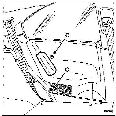 Pour un véhicule équipé d'airbags latéraux arrière :