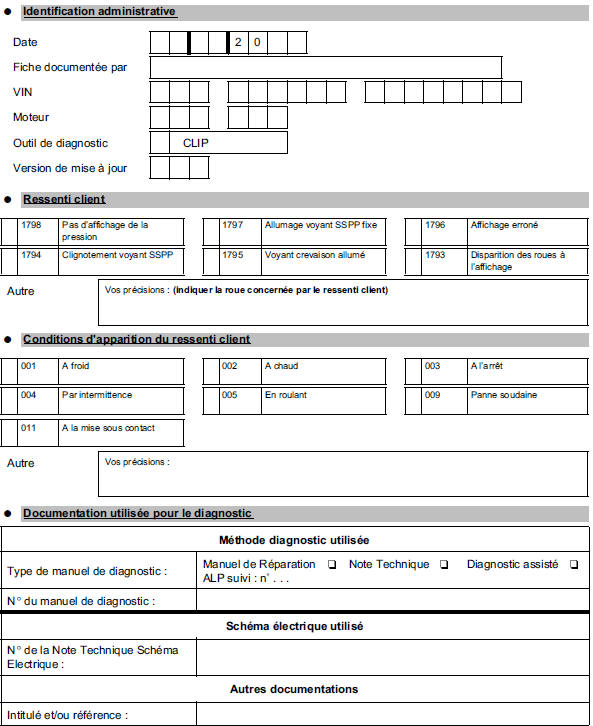 Fiche diagnostic