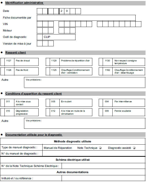 Fiche diagnostic