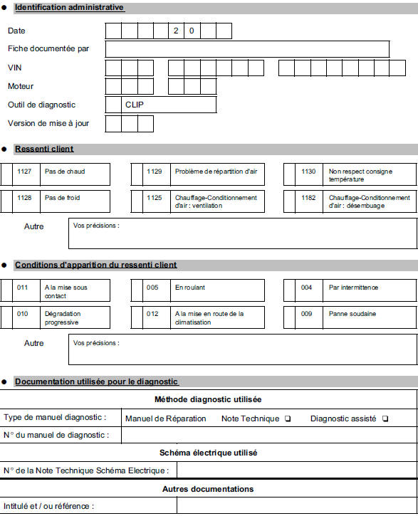 Fiche diagnostic