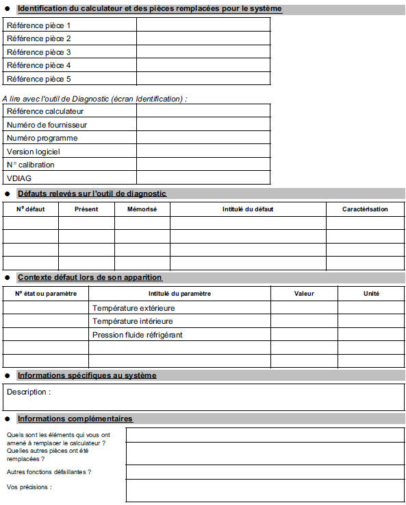 Fiche diagnostic