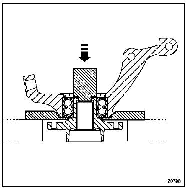 Roulement de porte-moyeu