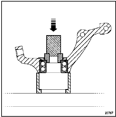 Roulement de porte-moyeu