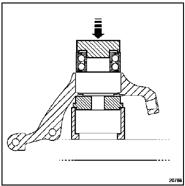 Roulement de porte-moyeu