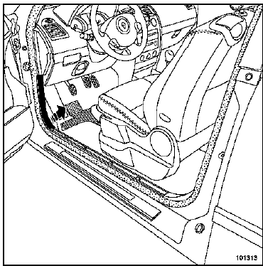 Conduit de distribution d'air avant