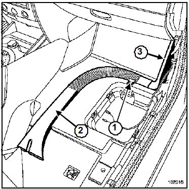 Conduit de distribution d'air arrière